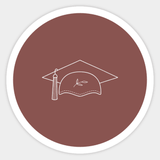 Graduation Cap Sticker